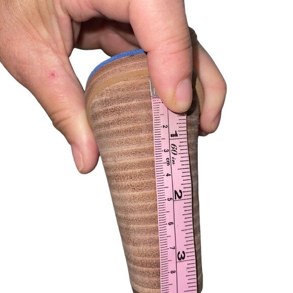 Marc Fisher Ltd Womens Mules Size 9.5 Blue Suede Volla Open Toe China - Picture 8 of 8